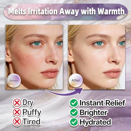 Full Face Steam Mask, Disposable Self-Heating Facial Warm Compress, Gentle Cotton Mask for Deep Pore Cleansing & Skincare Absorption, Portable for Travel, Gifts for Women (10 Pack)