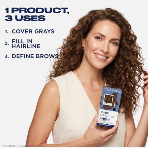 Temporary Root Touch-Up Concealing Powder - Medium Brown, Pack of 3