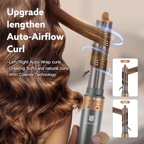Automatic Hair Curler with 1.25 Inch Barrel & Ionic Blow Dryer - Gray