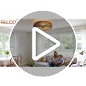 Brown 20-Inch Boho PC Woven Ceiling Fan with Light & Remote - Low Profile