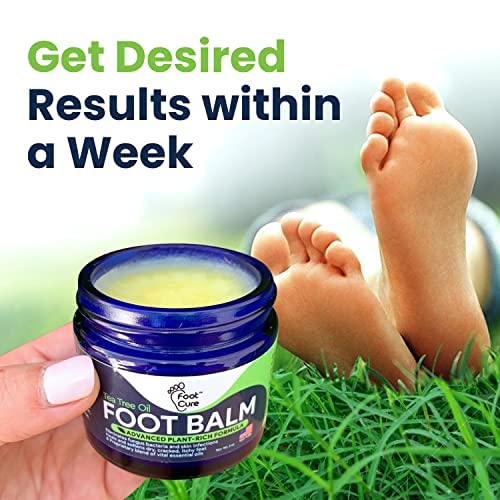 Tea Tree Oil Foot Balm - Foot Moisturizer for Dry Cracked Feet - Instantly Hydrates & Soothes Irritated Skin & Athletes Foot - Best Foot Care for Women and Men & Tea Tree Foot Soak, Callus Remover Gel