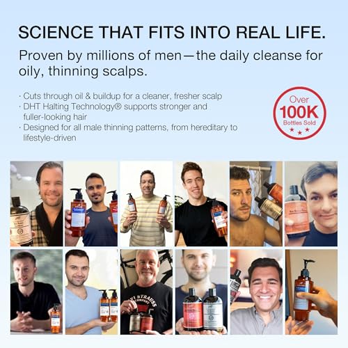 Hair Loss Shampoo for Men & Women - DHT Blocker & Hair Growth - 7 Fl Oz - Blue Label