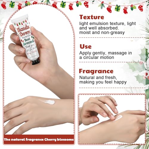 Loopeer 24 Pcs Christmas Hand Cream Set Bulk Mini Lotion Gift for Women, Beauty Advent Calendar 2025 Travel Size Hand Lotion for Dry Cracked Hands, Xmas Stocking Stuffer for Mom Employee Coworker