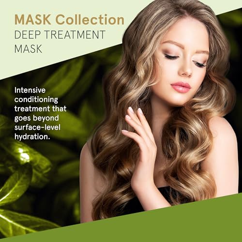 INOAR Mask Hair Moist Mask with Macadamia Oil & Wheat Proteins for Deep Hydration & Repair, 17.6 oz