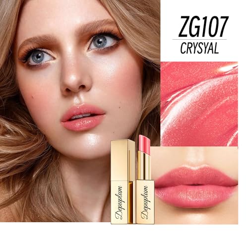 Depuplum Lipstick for Women - Pink Red Brown Shimmer Tinted Lip Balm - Variation ZG107/108/117