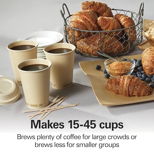 Hamilton Beach 45-Cup Coffee Urn & Hot Beverage Dispenser - Single-Spout, Silver