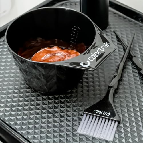Colortrak XL Black Diamond Hair Color Mixing Bowl Set - 3.2 x 6.6 Inches, Pack of 4