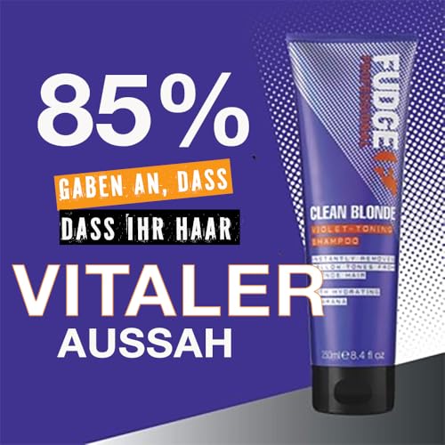 Fudge Clean Blonde Violet Toning Shampoo 1000ml Sulfate-Free Blonde Hair Care