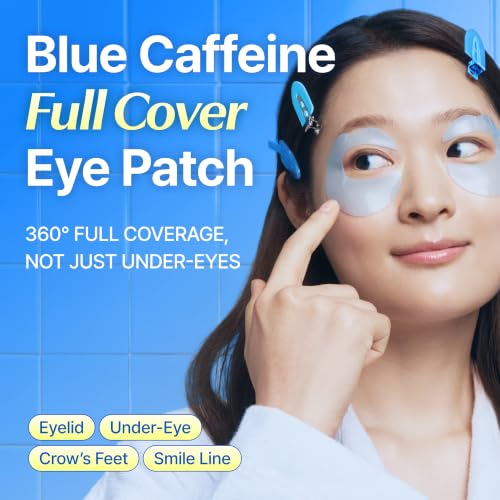 Full-Coverage Caffeine Eye Patches for Dark Circles & Puffiness - 60 Count