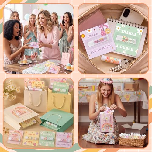 Groovy 60 Pcs Thank You Lip Balm Gift Set for Women - Appreciation Gifts