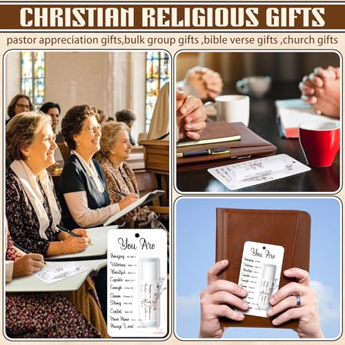 Sacubee 25 Pack Christian Lip Balm Party Favors for Women - Classic Flavors