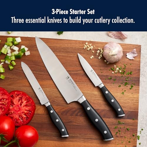 Henckels Emeril Nola 3-Piece Knife Set Stainless Steel - Razor-Sharp, German Designed