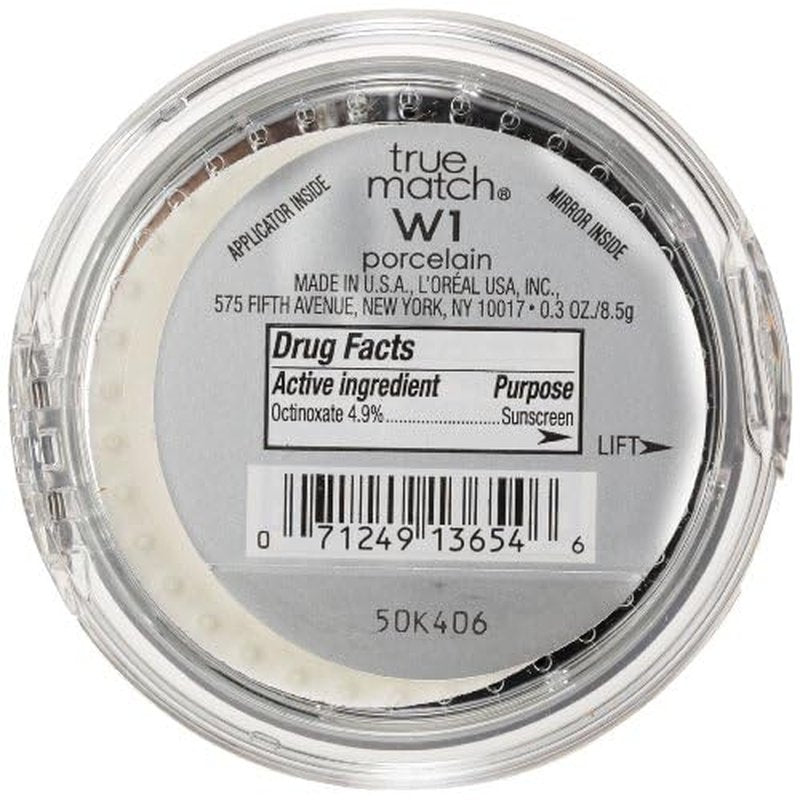 L'Or?al Paris True Match Super-Blendable Compact Makeup, W1 Porcelain, 0.3 oz.