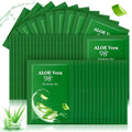 60 Pcs Travel Size Aloe Vera Gel 98% Organic After Sun Moisturizer for Face, Body, Soothing Hydrating Lotion Bulk for Winter Vacation, Guests Skin Care Gifts