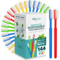 Disposable Toothbrushes with Toothpaste - Mint, 144 Pack, Travel Friendly