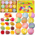 Kids Bath Bombs with Toys Inside, Fizzy Fruit-Scented Bath Fizzies - 12 Pack