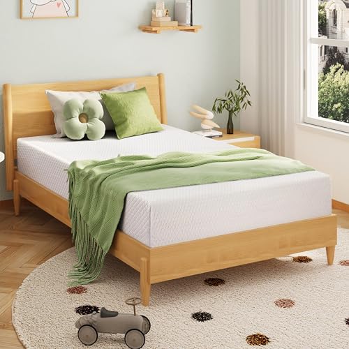 EGOHOME Medium Firm 6-Inch Twin Memory Foam Mattress with Cooling Green Tea Gel