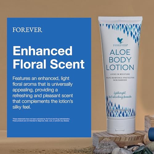 Forever Living - Aloe Body Lotion - For Smooth, Hydrated Skin - Vegan and Gluten-Free with Argan and Macadamia Oils 2 Pack (8 fl oz Each)