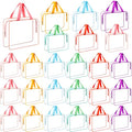 Kacctyen 24 Pcs Large Storage Bags, Reusable PVC Clear Makeup Bag Bulk Waterproof PVC Clear Plastic Toiletry Bag Organizing Cosmetic Clothes Tote Pouch for Travel Women Men(Colorful)