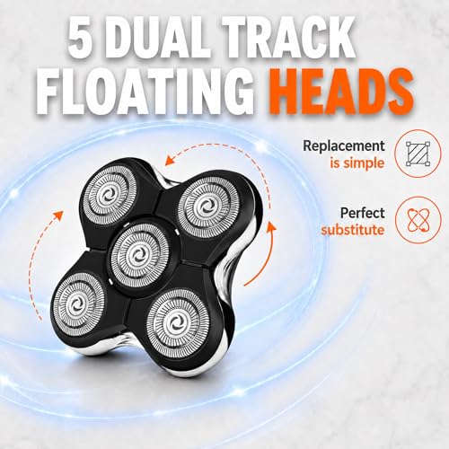 Black 2 Pack Shaver Replacement Heads Compatible with Remington Balder Pro XR7000