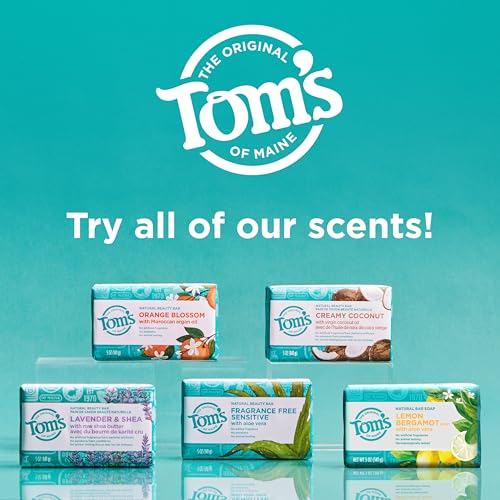 Natural Lemon Bergamot Bar Soap Pack of 4 - Gentle, Paraben-Free