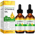 2 Pack Vitamin E Oil, Vitamin E Oil Blend 75,000 IU for Plump Skin, Reduce Fine Lines & Scars, Moisturizing Skin, for Skin, Scars, Face & Full Body