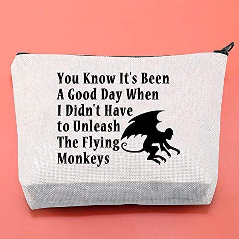 BLUPARK Wizard Gift Flying Monkeys Makeup Bag You Know It's Been A Good Day Unleash The Flying Monkeys Cosmetic Bag (It's Been A Good Day)