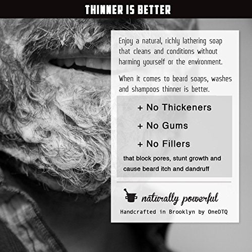 Beard Wash for Itchy Beard & Dandruff – Natural Soothing Shampoo - 4.7 FL OZ