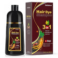 Dark Brown Hair Color Shampoo for Gray Hair - 13.5 Fl Oz - Effortless Hair Dye for Men & Women