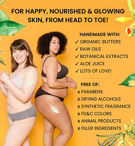 All-Purpose Body & Face Butter with Honey & Propolis - Rich Moisturizer for Dry Sensitive Skin - 8 Ounce