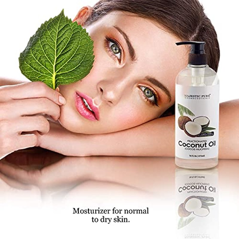 Lavender Essential Oil and Fractionated Coconut Oil Bundle by Majestic Pure - Great Combo Pack for Aromatherapy, Massage and Topical Uses