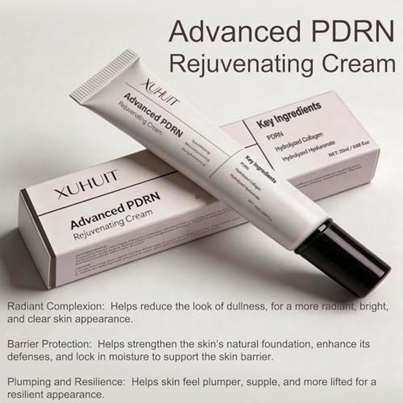 Advanced PDRN Rejuvenating Cream | High-Purity Salmon DNA PDRN (1200ppm) | Lightweight Gel Moisturizer for Age-Supportive Comfort | Inspired Formula, 0.7 Fl Oz (1)