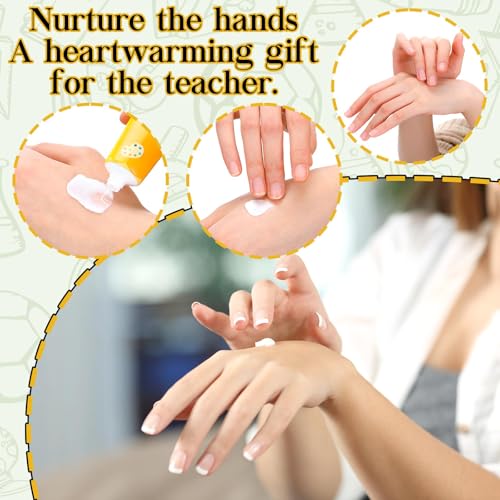 Leelosp 50Pcs Teacher Appreciation Hand Cream Gift Set with 10 Fragrances & Pencil Design