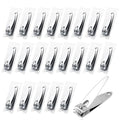 Stainless Steel Nail Clippers, 200 Pack Individually Wrapped, Bulk for Homeless, Shelter, Air Bnb, Hotel