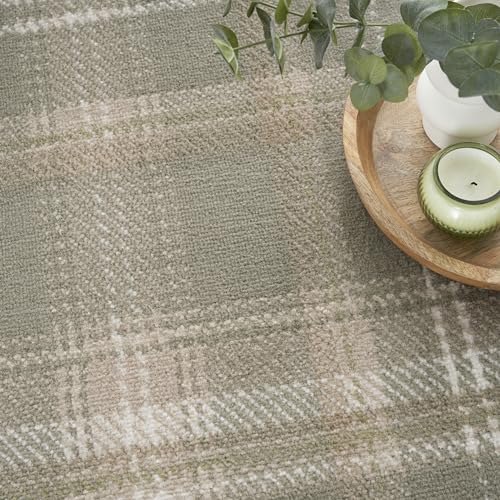 Olive 6' x 9' Area Rug - Non-Shedding, Easy Clean, Rustic & Modern Style
