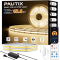 3000K COB LED Strip Light 65.6ft/20m Warm White, Dimmable, Alexa & Google Compatible