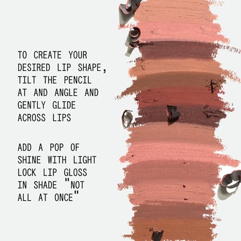 about-face Matte Fix Lip Pencil Baby Be Good ? Long-Wear, Creamy Matte Lip Liner with Hyaluronic Acid & Vitamins C & E ? Vegan, Cruelty-Free, Clean Beauty ? 0.042 oz (Peachy Beige)