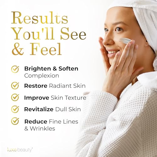 LUXELOTION Non-Greasy Moisturizer for Face, Neck & Hands ? Coconut Scented Lotion, Anti-Aging, Hyaluronic Acid Body Lotion - Hyaluronic Acid for Body with Organic & Plant Based Ingredients