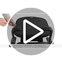 Sweetcrispy Grey Mesh Ergonomic Office Chair with Lumbar Support and Flip-Up Armrests