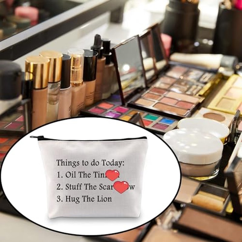 BLUPARK Wizard Gift Oil The T M Stuff The Scarec Hug The Lion Makeup Bag for Fans (Things to do Today)
