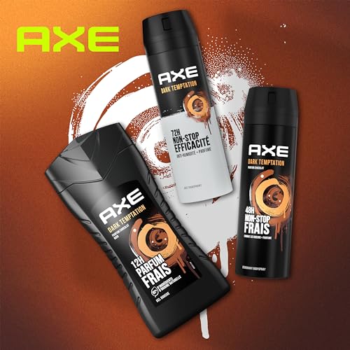 AXE Dark Temptation Shower Gel 250ml - Amber Scent, 8.45 Fl Oz, Pack of 1