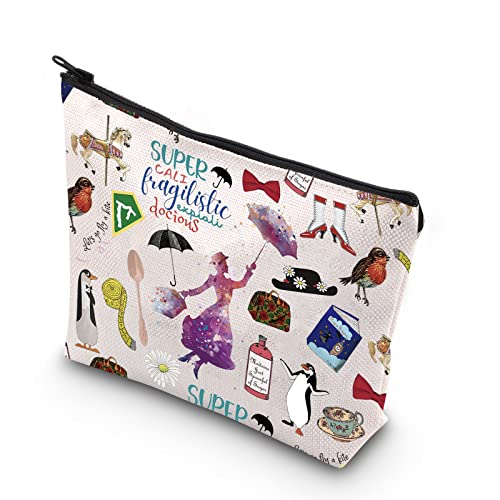 WCGXKO Musical Gift Musical Film Gift Musical Inspired Zipper Cosmetic Bag For Musical Movie Fans (SUPER)