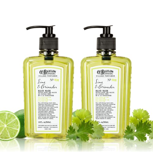 Moisturizing Hand Wash with Aloe Vera & Lime Coriander Set - Pack of 2, 10 fl oz