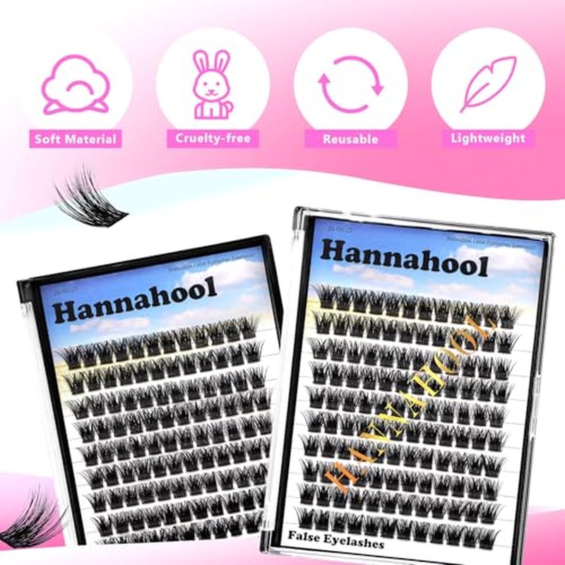 Large Tray,10-20mm to Choose DIY Eye Lashes Extensions 120 Cluster Wide Stem Eyelashes Soft and Lightweight Individual False Eyelashes Dramatic Look (14mm)