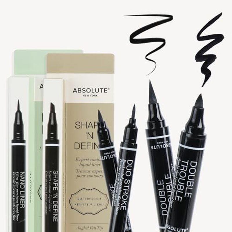 Absolute New York Double Trouble Liner Super Slim Angled Tip Double Ended Liner