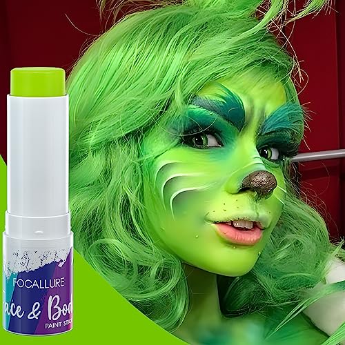 FOCALLURE Eye Black Stick for Sports,Waterproof Face Body Paint Sticks,Face Painting Kit for Baseball Softball Football Lacrosse,Eye Black for Halloween Cosplay SFX Costume Party,Witch Potion