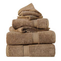 Egyptian Cotton 6-Piece Towel Set - Latte Ultra Plush & Absorbent