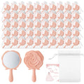 Quinceañera Party Favors Rose Compact Mirrors Gift Set 50 Pieces