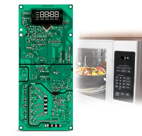 Microwave Control Board Replacement for GE JNM3163RJ5SS JVM3162RJ5SS - White LED