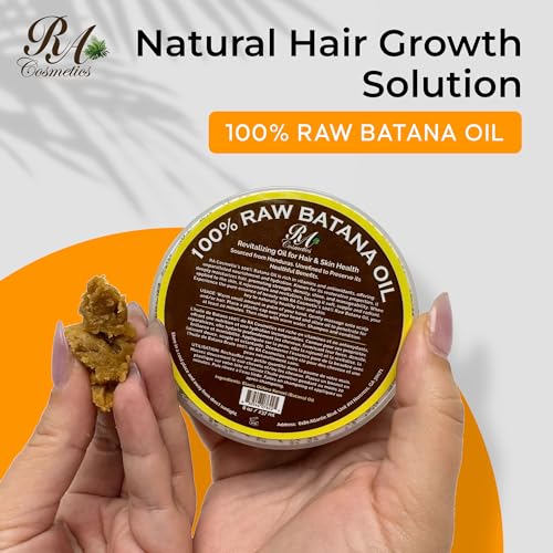 RA COSMETICS 8oz Organic Batana Hair Oil for Growth & Repair - Nourishing Hair Treatment